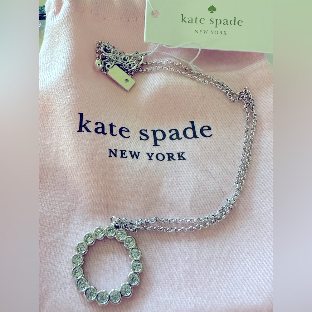 Kate Spade Silver Jewelry with Crystal Embellishments